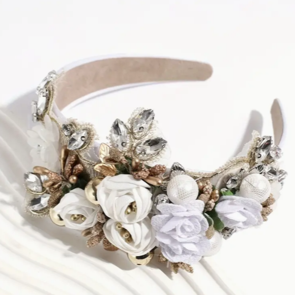 Baroque beaded headband