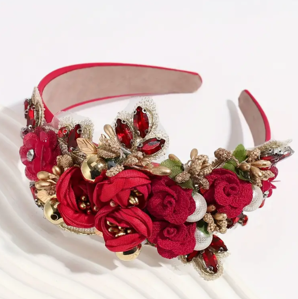 Baroque beaded headband
