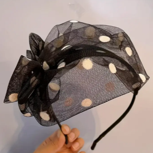 Dots and spots fascinator